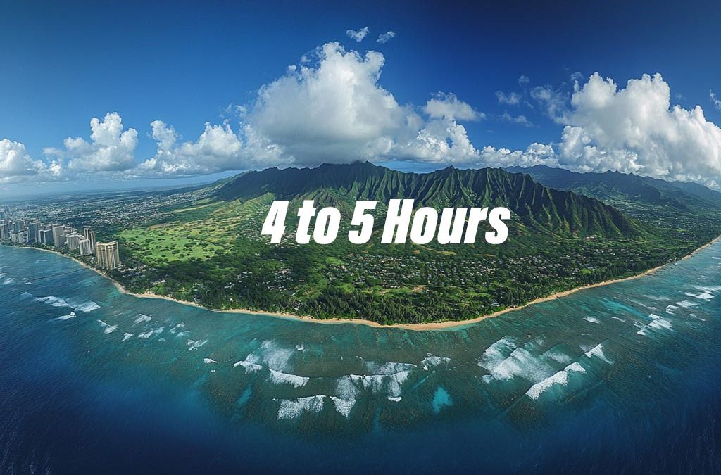 How long does it take to drive the circle around Oahu?