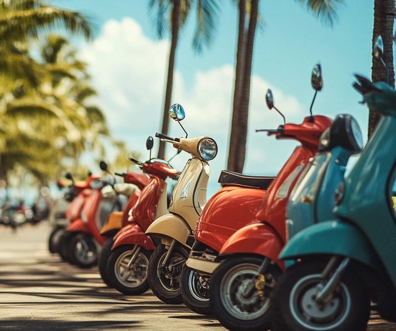 Can you ride a moped along the Oahu Circle Island route?